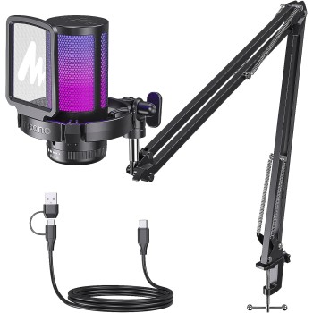 Maono DGM20S USB Condenser Microphone with Boom Arm