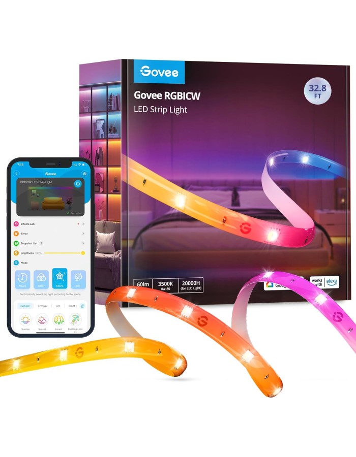 Govee RGBIC Basic Wi-Fi + Bluetooth LED Strip 5m H618A Govee RGBIC Basic Wi-Fi + Bluetooth LED Strip 5m H618A
