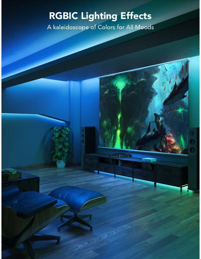 Govee RGBIC Basic Wi-Fi + Bluetooth LED Strip 10m H618C