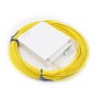 Kuwes Pre-Terminated Fiber Optic Outlet with Pigtail LC/APC SM Carton 20m
