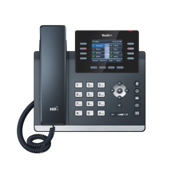 Yealink IP Phone Desktop PoE 2.8'' Gigabit, USB, Expansion, Color Screen, Bluetooth & Wi-Fi T44W