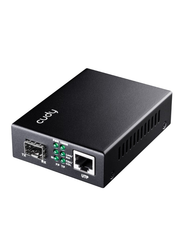 Cudy Fiber Media Converter SFP Slot to Gigabit Ethernet RJ45 MC220