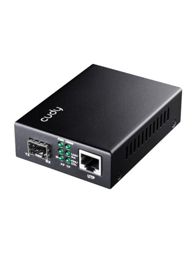 Cudy Fiber Media Converter SFP Slot to Gigabit Ethernet RJ45 with PoE MC220P