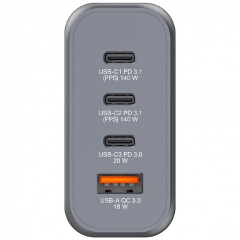 Verbatim GaN Charger 4 Port 140W USB A/C (EU/UK/US) GNC-140