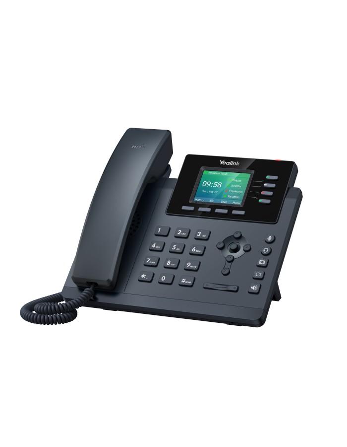 Yealink IP Phone Desktop PoE 2.4'' Gigabit, Color Screen, USB & Wi-Fi T34W