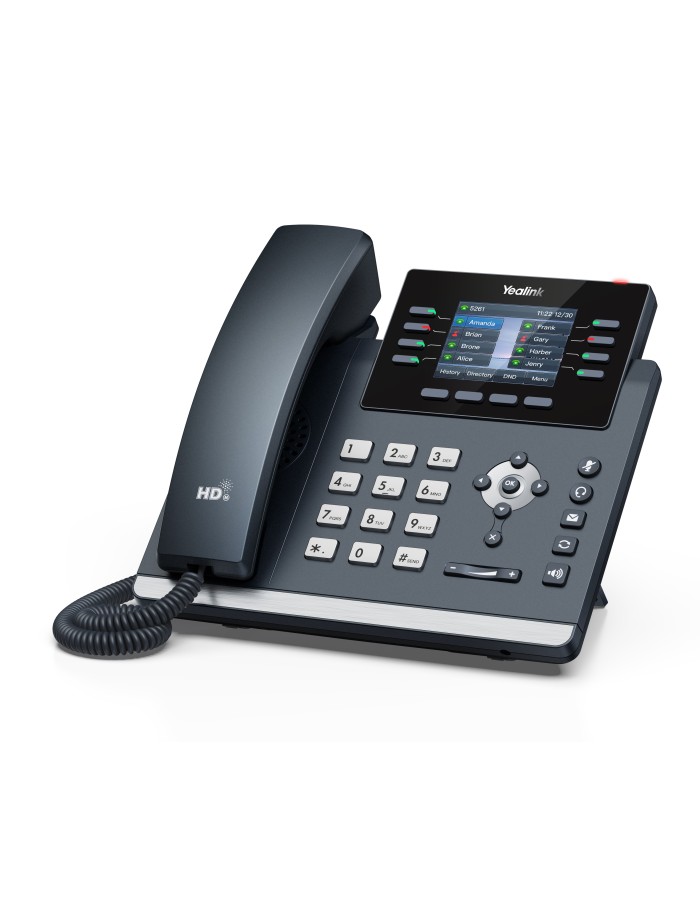 Yealink IP Phone Desktop PoE 2.8'' Gigabit, USB, Expansion, Color Screen, Bluetooth & Wi-Fi T44W
