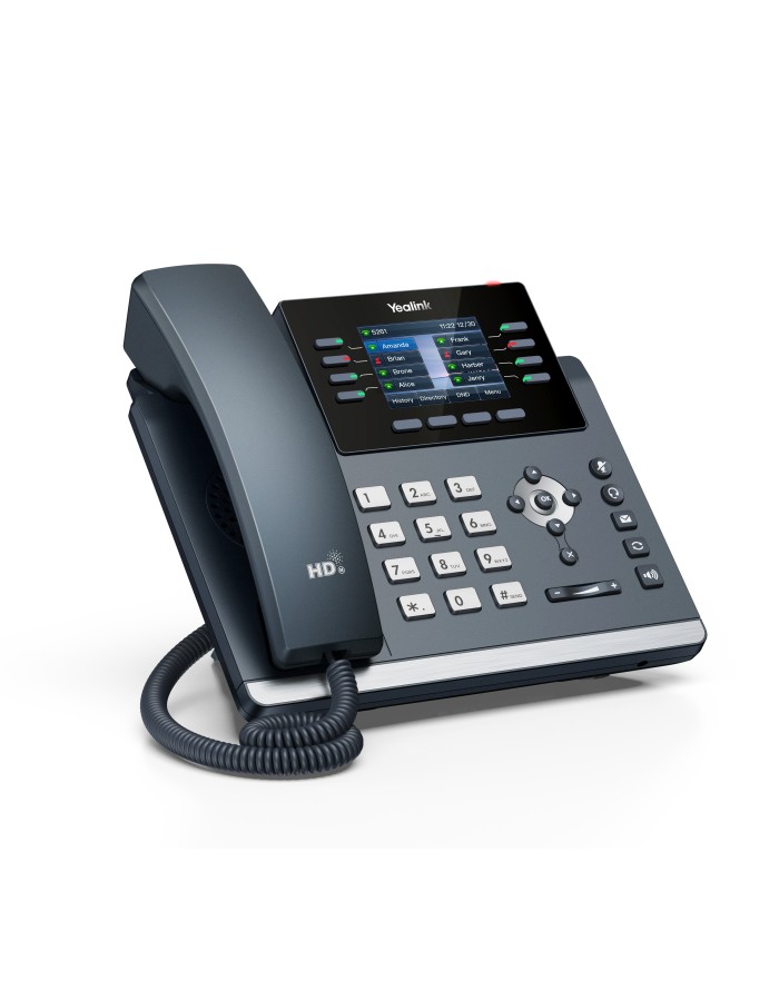 Yealink IP Phone Desktop PoE 2.8'' Gigabit, USB, Expansion, Color Screen, Bluetooth & Wi-Fi T44W