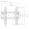 Brateck TV Mount 20x20 Tilt KL31-22T Brateck TV Mount 20x20 Tilt KL31-22T
