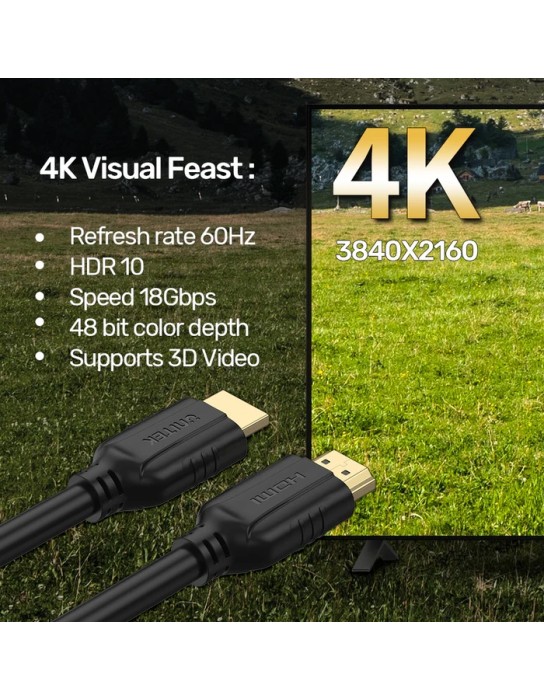 Unitek HDMI 2.0 Cable 5.0m CCS Economy C11079BK-5M