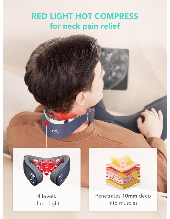 SKG Neck Massager Pulse-Heat-APP-Multiple Heads G7 Pro-Fold SKG Neck Massager Pulse-Heat-APP-Multiple Heads G7 Pro-Fold