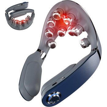 SKG Neck Massager Pulse-Heat-APP-Multiple Heads G7 Pro-Fold