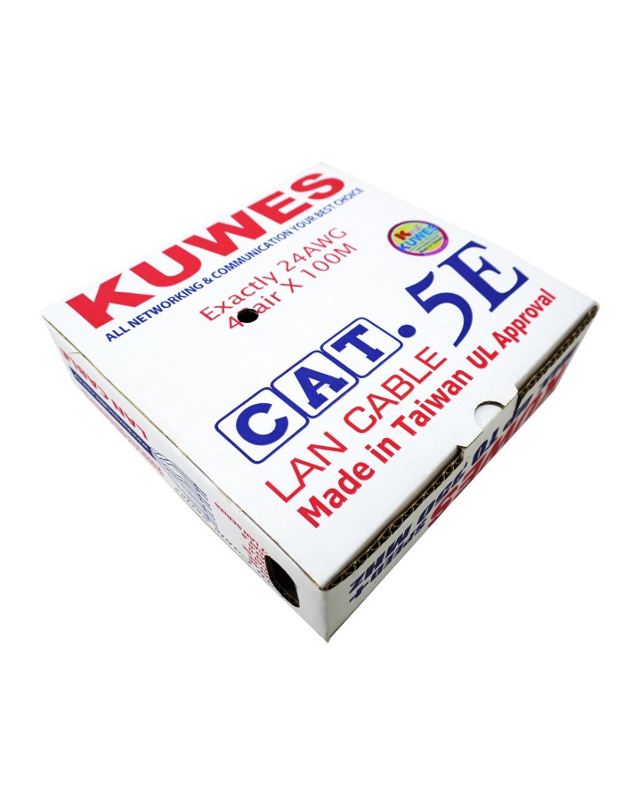 Kuwes CAT5E UTP Pure Copper Indoor 100m Grey Kuwes CAT5E UTP Pure Copper Indoor 100m Grey