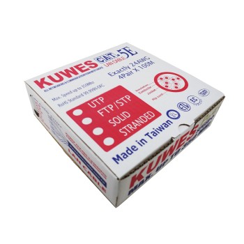 Kuwes CAT5E UTP Pure Copper Outdoor 100m Black
