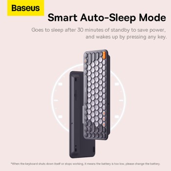 Baseus K01A Wireless Keyboard Tri-Mode Gray Baseus K01A Wireless Keyboard Tri-Mode Gray