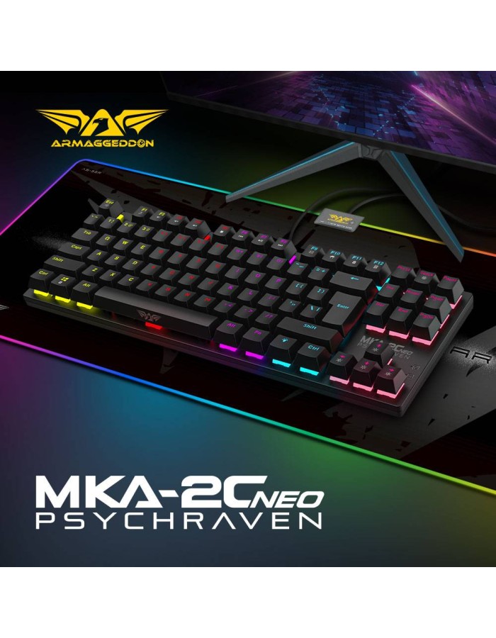 Armaggeddon MKA-2C Neo White Mechanical Gaming Keyboard 87 Brown Keys Armaggeddon MKA-2C Neo White Mechanical Gaming Keyboard 87 Brown Keys