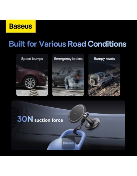 Baseus C01 Car Dashboard Magnetic Stick-On Phone Mount Black Baseus C01 Car Dashboard Magnetic Stick-On Phone Mount Black