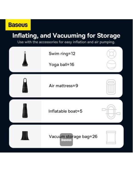 Baseus VA Vacuum Cleaner Car A3lite Black Baseus VA Vacuum Cleaner Car A3lite Black