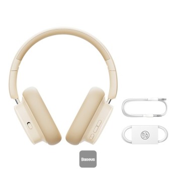 Baseus Wireless Headphones Over Ear ANC Bowie H1i White Baseus Wireless Headphones Over Ear ANC Bowie H1i White