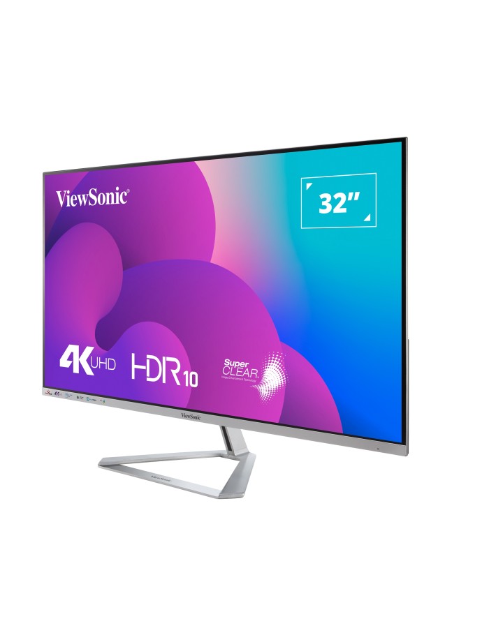 Viewsonic Monitor VX 32'' 4K UHD HDR10 IPS Frameless Stylish Design Speakers Dual HDMI/DP VX3276-4K-mhd Viewsonic Monitor VX 32'' 4K UHD HDR10 IPS Frameless Stylish Design Speakers Dual HDMI/DP VX3276-4K-mhd