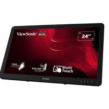 Viewsonic Monitor Touch Screen 24'' Full-HD HDMI/DisplayPort/VGA Speakers Bookstand TD2430