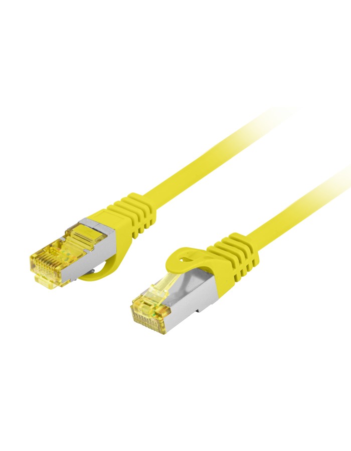 Lanberg Patch Cable CAT.6A S/FTP CU LSZH 0.5m Yellow