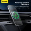 Baseus CW01 Wireless AirVent Magnetic Car Charger 15W Black Baseus CW01 Wireless AirVent Magnetic Car Charger 15W Black