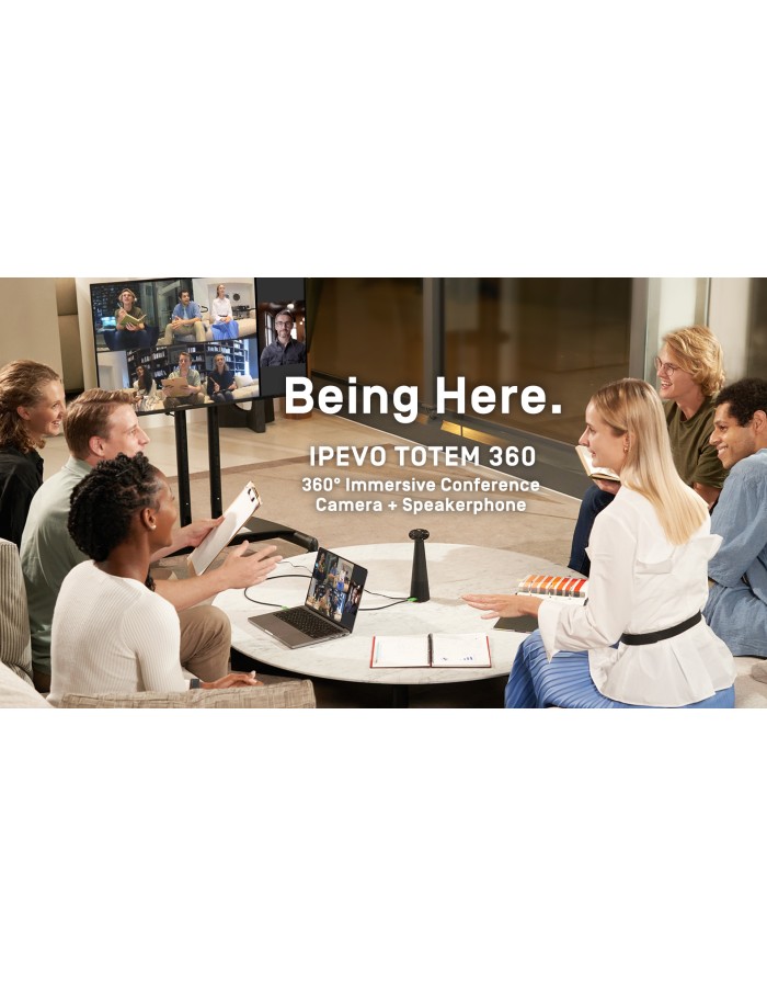 IPEVO TOTEM 360 Immersive Conference Camera & Speakerphone