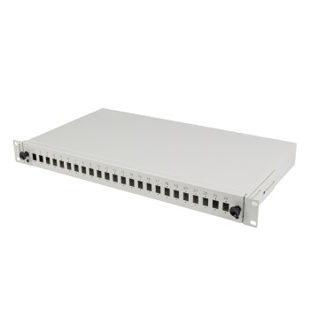 Lanberg Fiber Optic ODF for 24xSC Simplex or 24xLC Duplex Adapters R/M Metal Grey Lanberg Fiber Optic ODF for 24xSC Simplex or 24xLC Duplex Adapters R/M Metal Grey