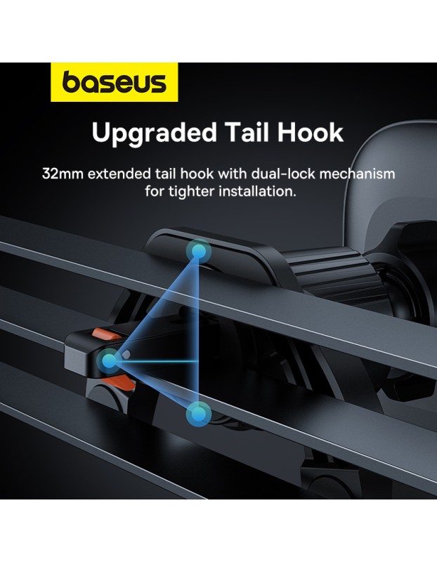 Baseus Car Holder AirVent Ultra Control Mega For Folding Screen Phones Black