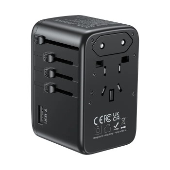 Unitek World Travel Adapter & 100W Charger EU/UK/US 4xUSBC+1xUSBA P1123A Unitek World Travel Adapter & 100W Charger EU/UK/US 4xUSBC+1xUSBA P1123A