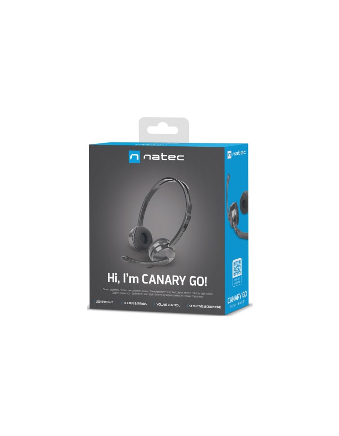 Natec Headset with Microphone 3.5mm CANARY GO Natec Headset with Microphone 3.5mm CANARY GO
