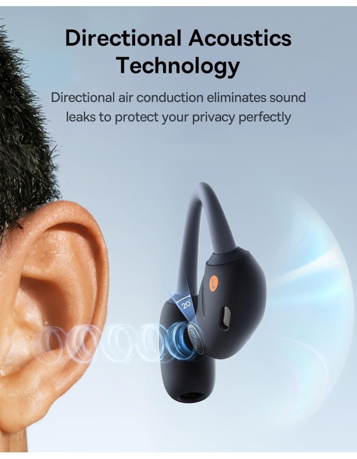 Baseus Headphones Open Ear TWS Eli Sport 1 Black