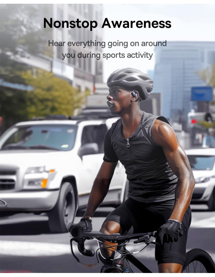 Baseus Headphones Open Ear TWS Eli Sport 1 Black