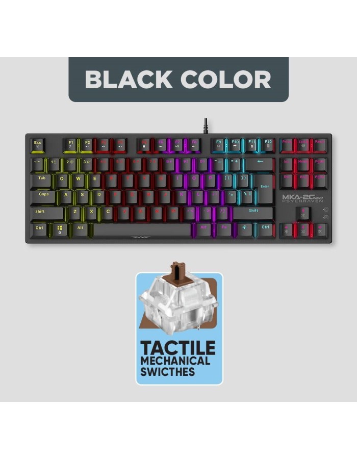 Armaggeddon MKA-2C Neo Black Mechanical Gaming Keyboard 87 Brown Keys Armaggeddon MKA-2C Neo Black Mechanical Gaming Keyboard 87 Brown Keys