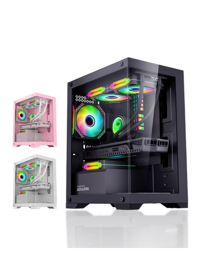 Armaggeddon Aquaron Micro ATX Gaming Case White