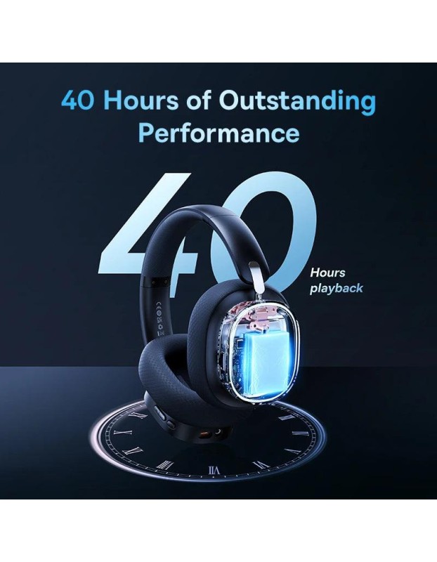 Baseus Wireless Headphones For PS5/PC/Switch Gaming AeQur GH02 Black Baseus Wireless Headphones For PS5/PC/Switch Gaming AeQur GH02 Black