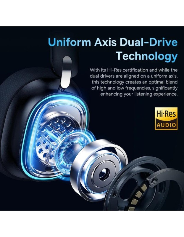 Baseus Wireless Headphones For PS5/PC/Switch Gaming AeQur GH02 Black Baseus Wireless Headphones For PS5/PC/Switch Gaming AeQur GH02 Black