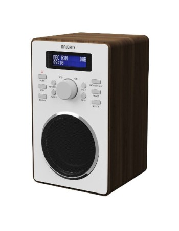 Majority BARTON FM/DAB Radio with Dual Alarm & LED Display (Walnut) Majority BARTON FM/DAB Radio with Dual Alarm & LED Display (Walnut)