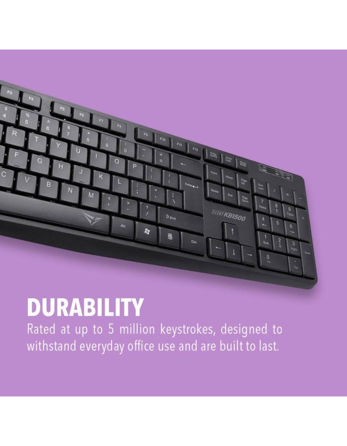 Alcatroz KB1500 Silent Wired Keyboard