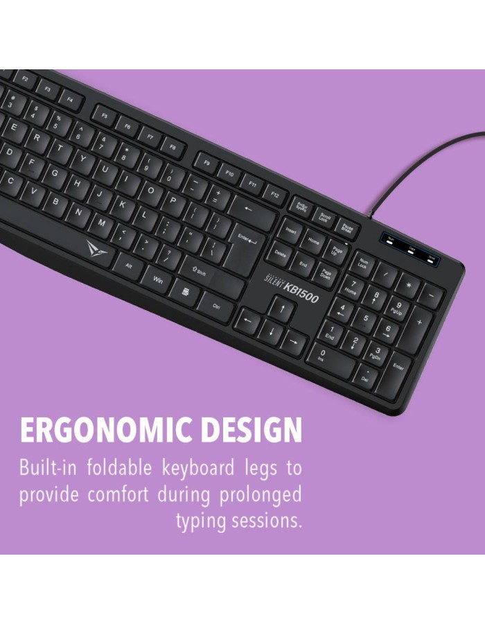 Alcatroz KB1500 Silent Wired Keyboard