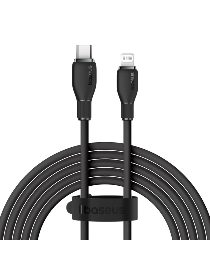 Baseus Cable Lightning to USB-C Pudding Series 20W 1.2m Black Baseus Cable Lightning to USB-C Pudding Series 20W 1.2m Black