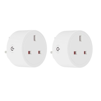 WOOX R6147 Wi-Fi Smart Plug With Power Metering 13A UK (2pack)