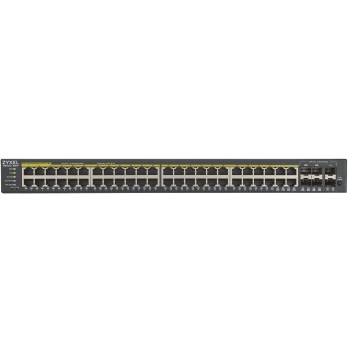 Zyxel Switch PoE Gigabit Managed Cloud 48PoE + 4RJ45/SFP Combo +2SFP 375W GS192048HPV2