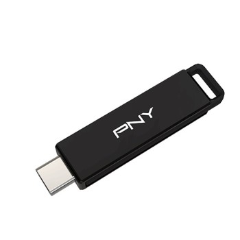 PNY Flash Drive Elite-X USB 3.2 Stick 128GB Capless Slider Black FDI128ELTXC
