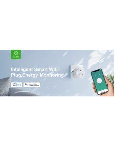 WOOX R6147 Wi-Fi Smart Plug With Power Metering 13A UK (2pack)