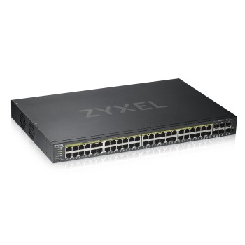 Zyxel Switch PoE Gigabit Managed Cloud 48PoE + 4RJ45/SFP Combo +2SFP 375W GS192048HPV2