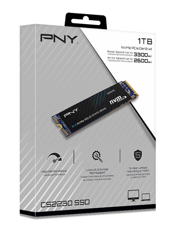 PNY SSD M.2 NVMe PCIe Gen3 1TB CS2230