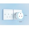 WOOX R6147 Wi-Fi Smart Plug With Power Metering 13A UK (2pack)