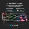 Machenike K600-B100 LITE Mechanical Gaming Keyboard 104 Red Switch Keys