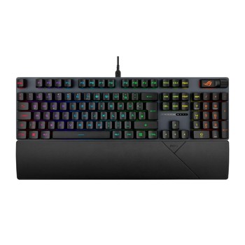 ASUS ROG Strix Scope II RX Mechanical Gaming Keyboard 104 RX Red Keys with Wrist Rest IP57 Waterproof